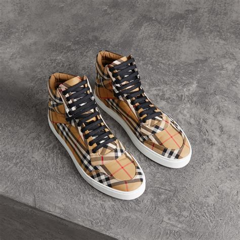 burberry vintage check shoes replica|burberry vintage check sneakers men's.